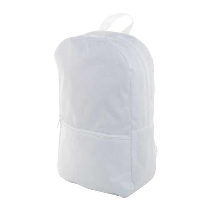 Reklámajándék | SuboBag Back egyediesíthető RPET hátizsák, fehér