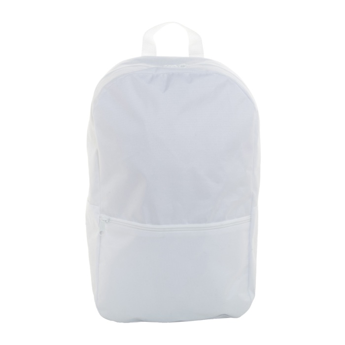 Reklámajándék | SuboBag Back egyediesíthető RPET hátizsák, fehér