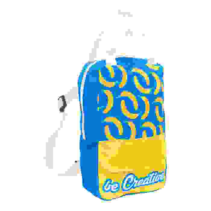 Reklámajándék | SuboBag Back Mini egyedi RPET hátizsák, fehér