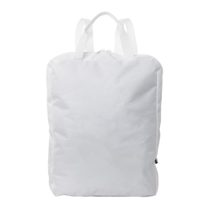 Reklámajándék | SuboBag Slimback egyedi RPET laptop hátizsák, fehér