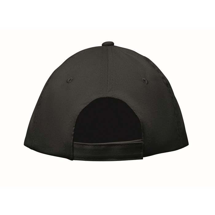 Reklámajándék | Sunny 5 paneles baseball sapka, fekete