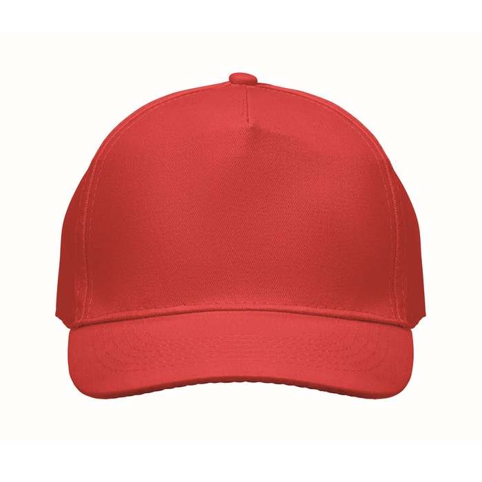Reklámajándék | Sunny 5 paneles baseball sapka, piros