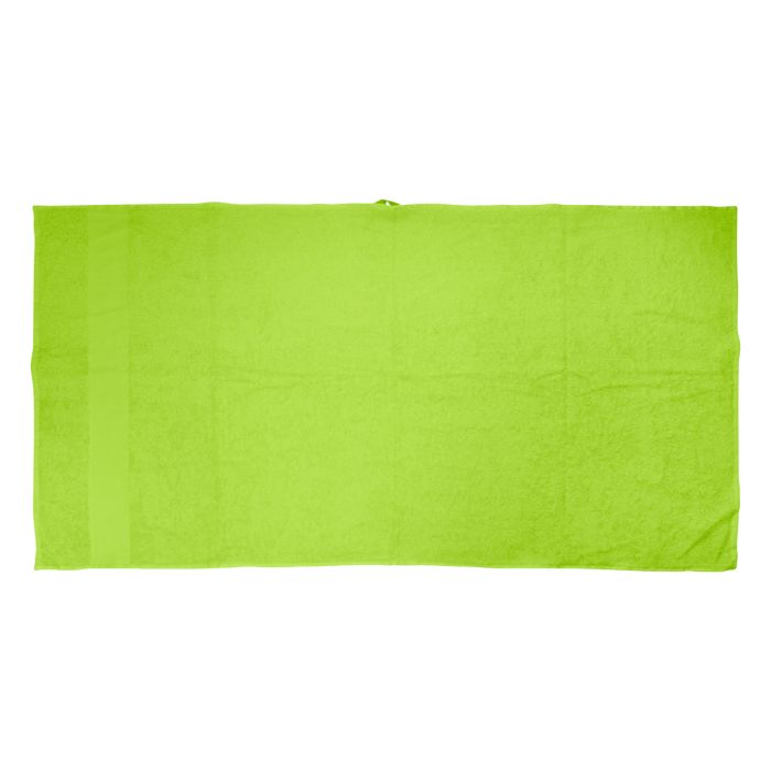Reklámajándék | Terry L pamut frottír törölköző - 70 x 140 cm, lime zöld