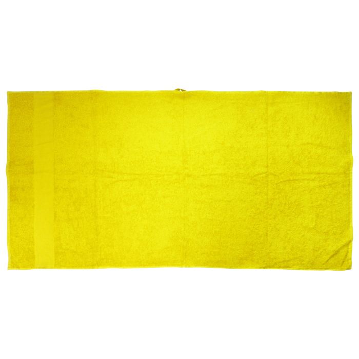 Reklámajándék | Terry L pamut frottír törölköző - 70 x 140 cm, sárga