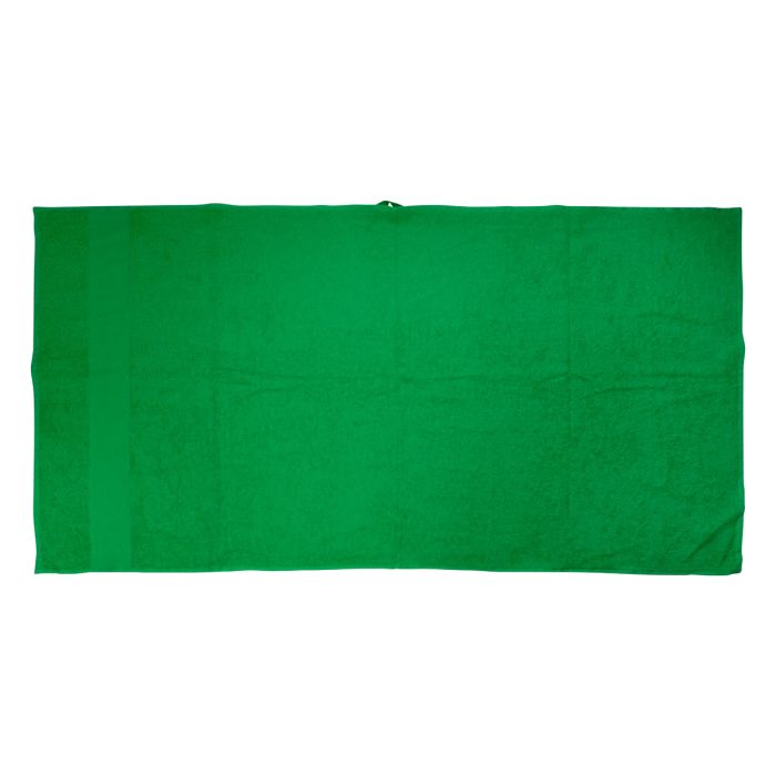 Reklámajándék | Terry L pamut frottír törölköző - 70 x 140 cm, zöld