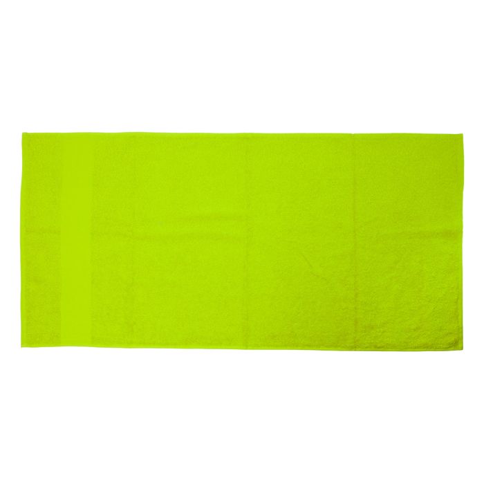 Reklámajándék | Terry M pamut frottír törölköző - 50 x 100 cm, lime zöld
