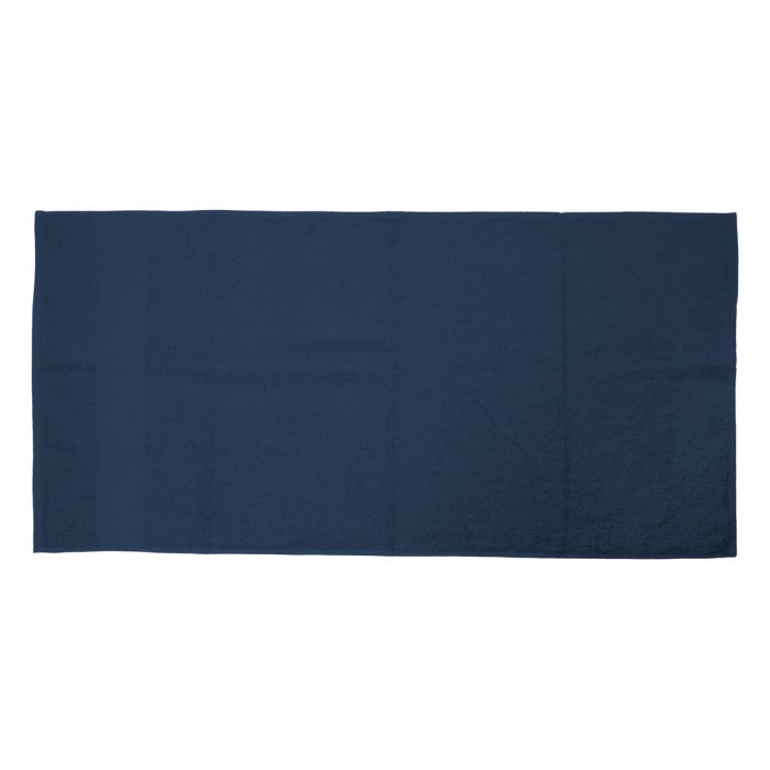 Reklámajándék | Terry M pamut frottír törölköző - 50 x 100 cm, sötét kék