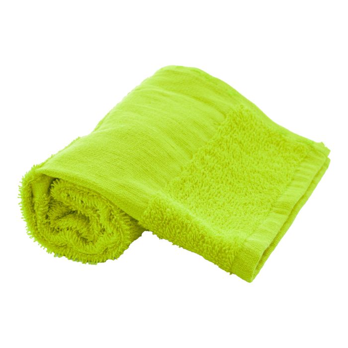 Reklámajándék | Terry S pamut frottír törölköző - 30 x 50 cm, lime zöld