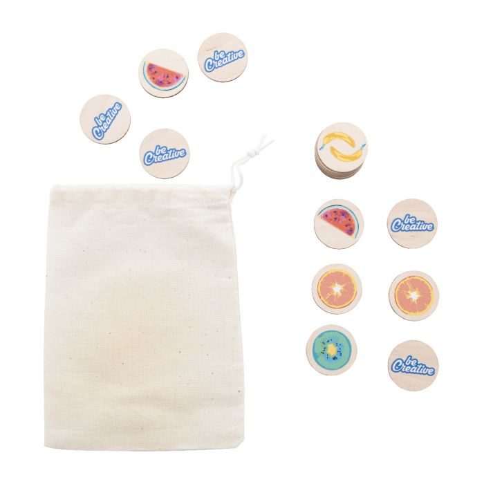 Reklámajándék | Tokemor Creative egyedi memóriajáték, natúr