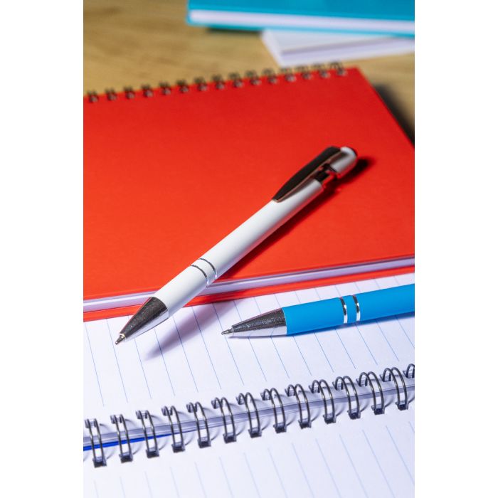 Reklámajándék | Tonnel Soft érintőképernyős reklámtoll, fehér