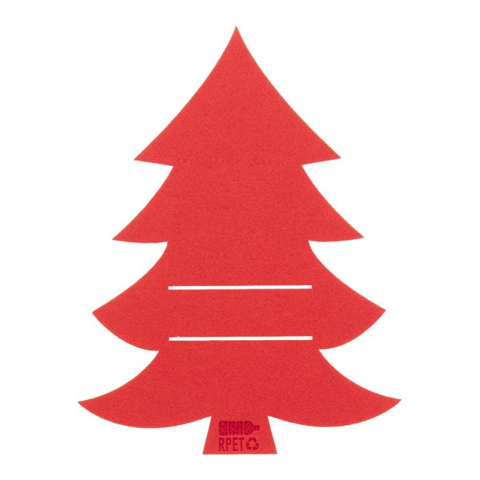 Reklámajándék | Tonsvik RPET karácsonyi evőeszköztartó szett, piros