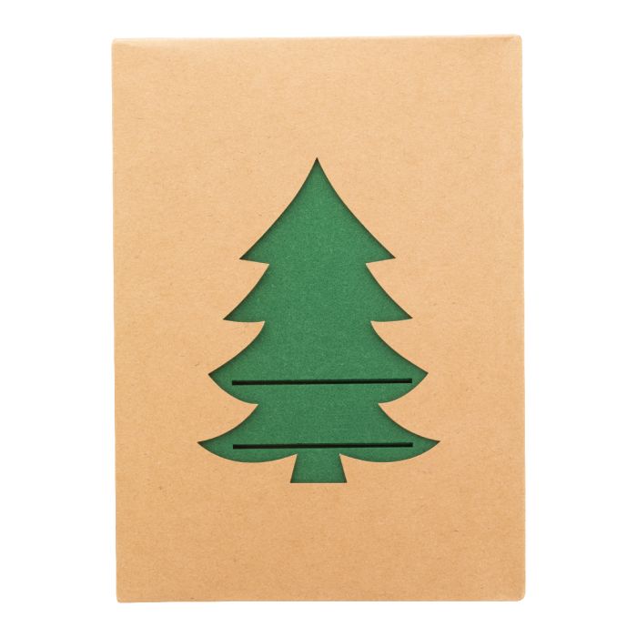 Reklámajándék | Tonsvik RPET karácsonyi evőeszköztartó szett, zöld