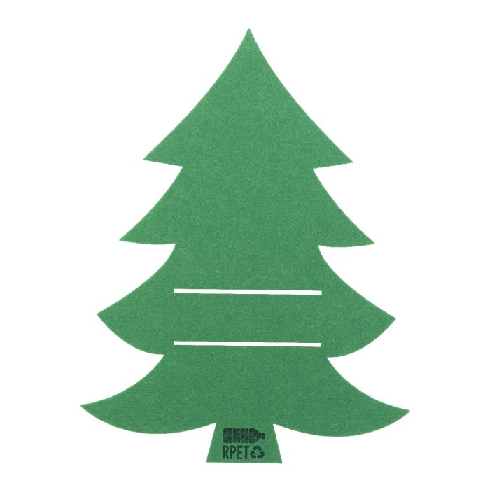 Reklámajándék | Tonsvik RPET karácsonyi evőeszköztartó szett, zöld