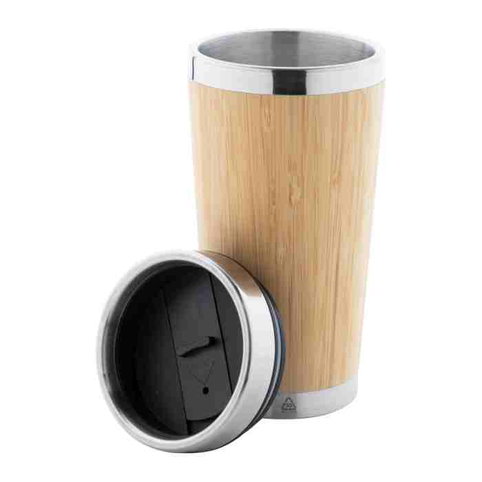 Reklámajándék | Tooka thermo pohár, natúr, 500 ml