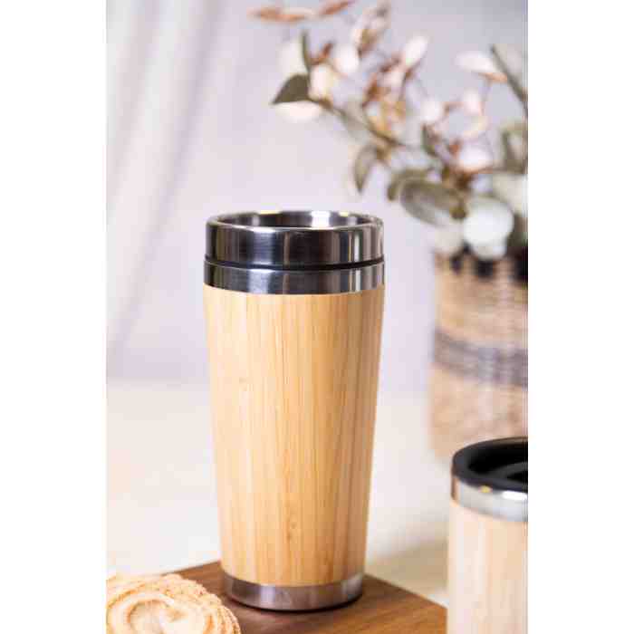 Reklámajándék | Tooka thermo pohár, natúr, 500 ml
