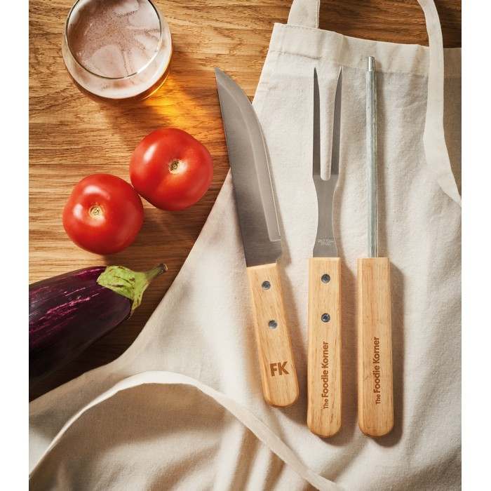 Reklámajándék | Tooldera Rozsdament. acél grilleszközök, natúr