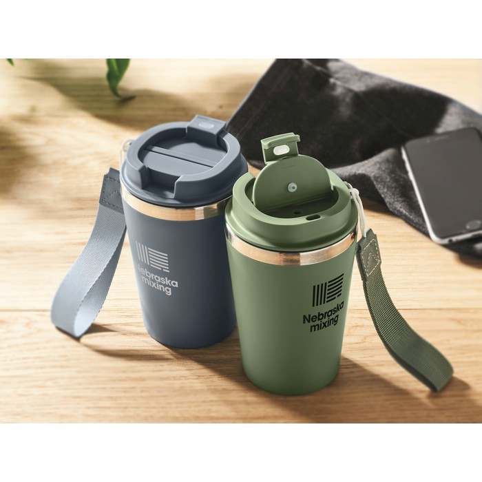 Topaz Duplafalú pohár 350 ml, sötétzöld | Reklámajándék, reklámtárgy, céges ajándék, egyedi reklámajándék Reklámajándék | Topaz Duplafalú pohár 350 ml, sötétzöld