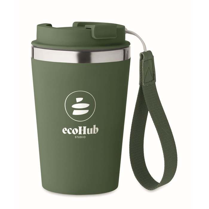 Topaz Duplafalú pohár 350 ml, sötétzöld | Reklámajándék, reklámtárgy, céges ajándék, egyedi reklámajándék Reklámajándék | Topaz Duplafalú pohár 350 ml, sötétzöld