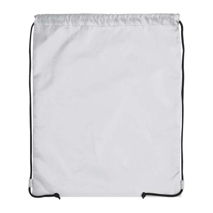 Reklámajándék | Tornazsák újrahasznosított poliészterből, fehér