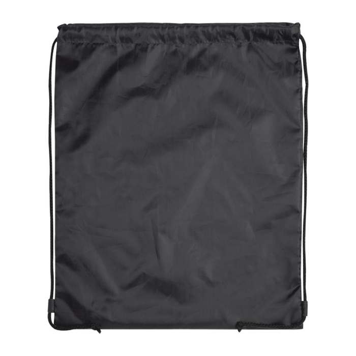 Tornazsák újrahasznosított poliészterből, fekete | Reklámajándék, reklámtárgy, céges ajándék, egyedi reklámajándék Reklámajándék | Tornazsák újrahasznosított poliészterből, fekete