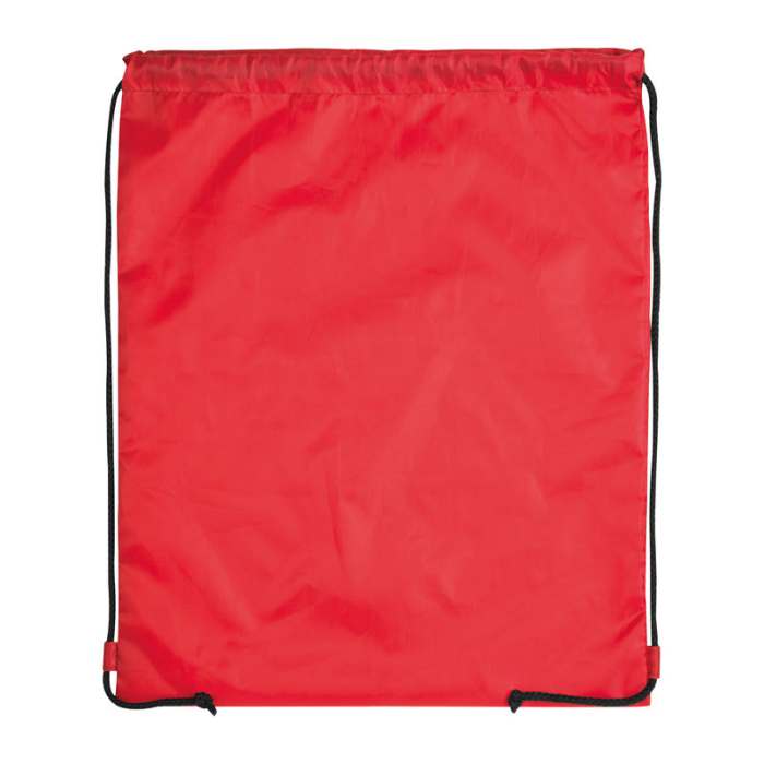 Reklámajándék | Tornazsák újrahasznosított poliészterből, piros