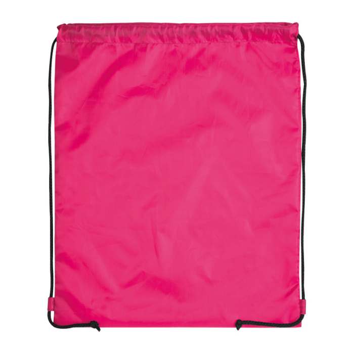 Reklámajándék | Tornazsák újrahasznosított poliészterből, rózsaszín