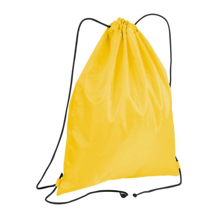 Tornazsák újrahasznosított poliészterből, sárga | Reklámajándék, reklámtárgy, céges ajándék, egyedi reklámajándék Reklámajándék | Tornazsák újrahasznosított poliészterből, sárga