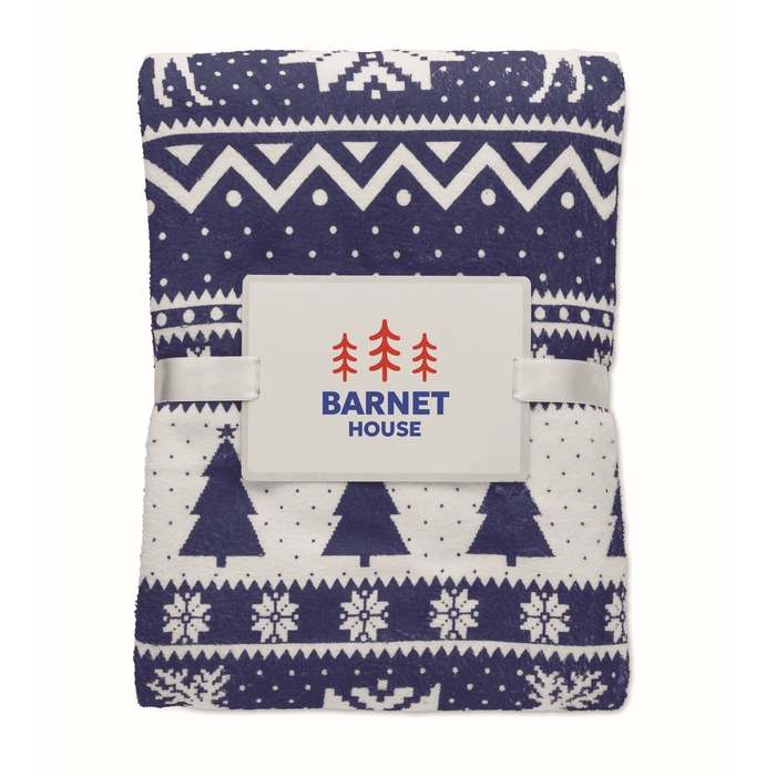 Reklámajándék | Tosti RPET fleece takaró 190 g/m², kék