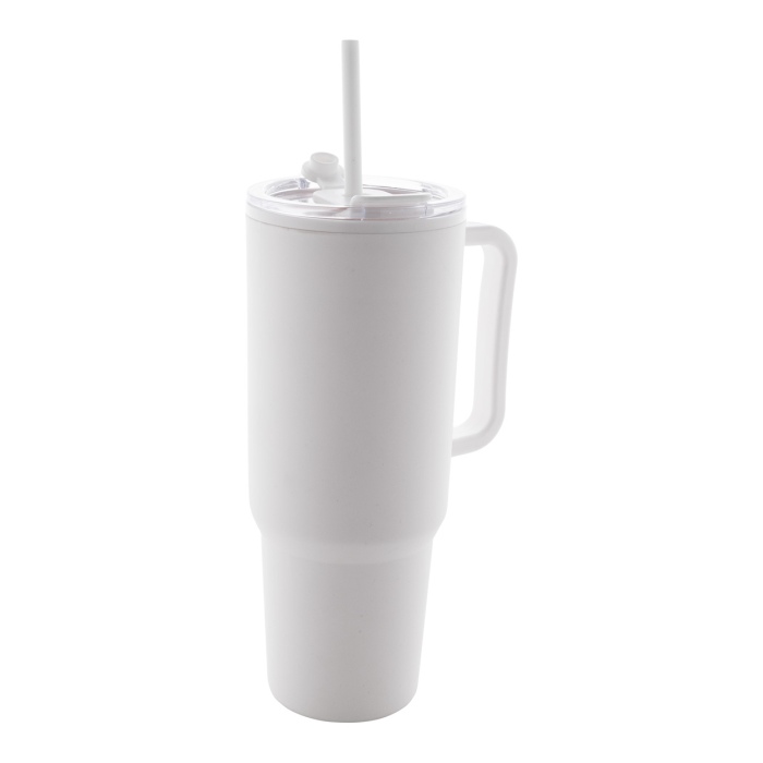 Reklámajándék | Trenta thermo bögre, fehér, 1100 ml