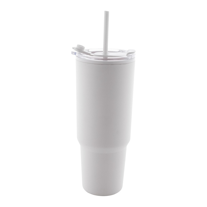 Reklámajándék | Trenta thermo bögre, fehér, 1100 ml