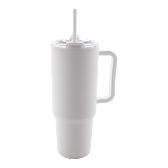 Reklámajándék | Trenta thermo bögre, fehér, 1100 ml