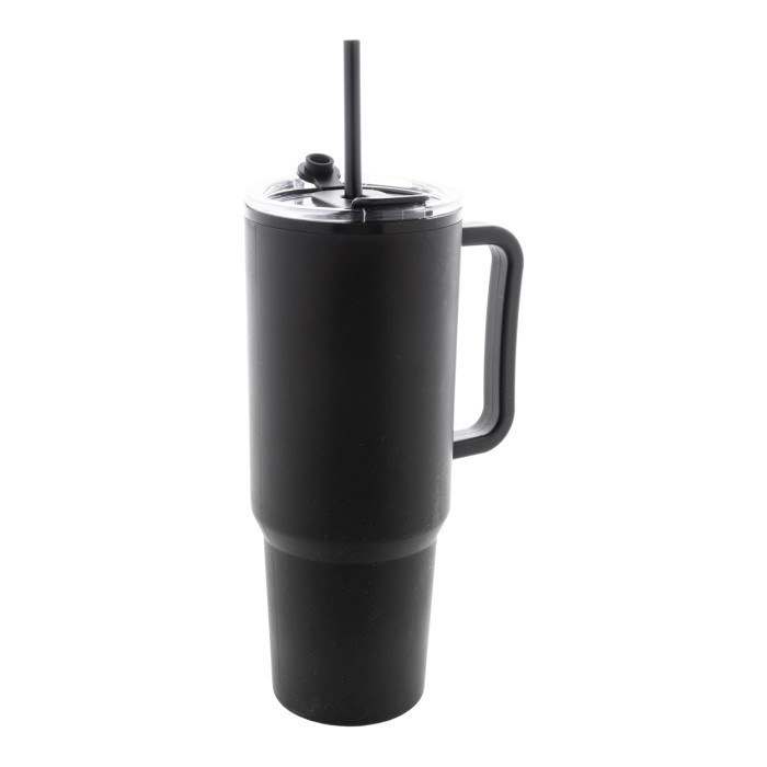 Reklámajándék | Trenta thermo bögre, fekete, 1100 ml