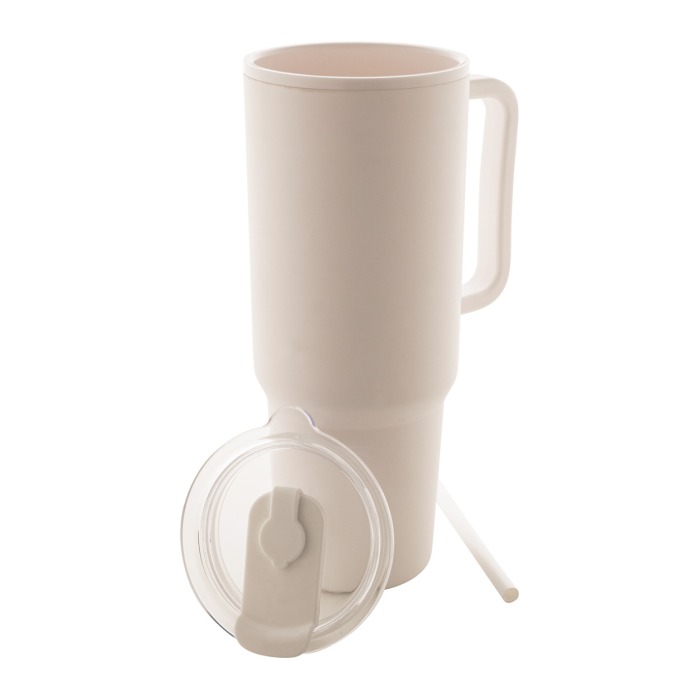 Reklámajándék | Trenta thermo bögre, natúr, 1100 ml