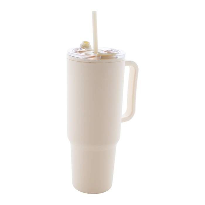 Reklámajándék | Trenta thermo bögre, natúr, 1100 ml
