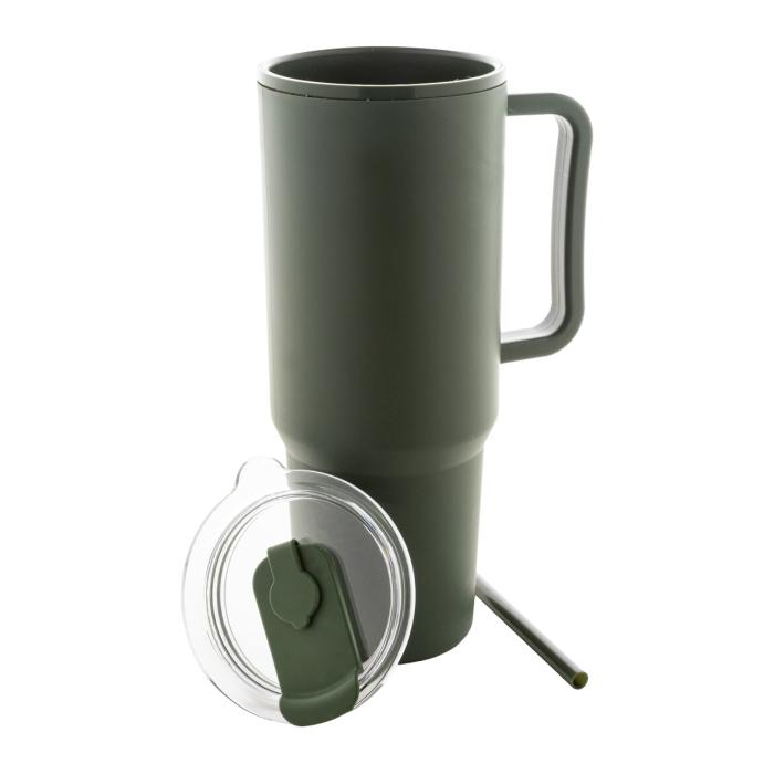 Reklámajándék | Trenta thermo bögre, zöld, 1100 ml