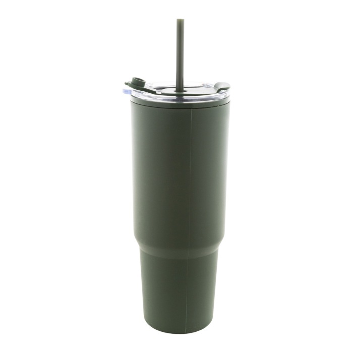 Reklámajándék | Trenta thermo bögre, zöld, 1100 ml