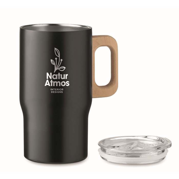 Tumboo Duplafalú pohár 350 ml, fekete | Reklámajándék, reklámtárgy, céges ajándék, egyedi reklámajándék Reklámajándék | Tumboo Duplafalú pohár 350 ml, fekete