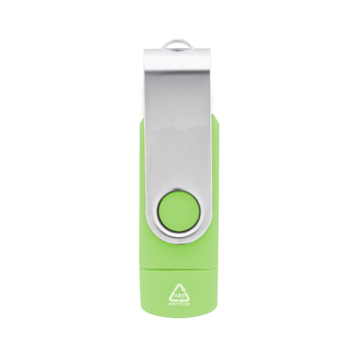 Reklámajándék | TwistDrive Plus RABS OTG USB memória, zöld