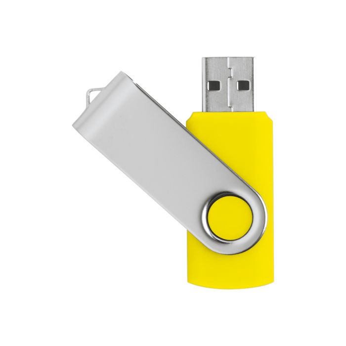 Reklámajándék | TwistDrive USB memória, sárga