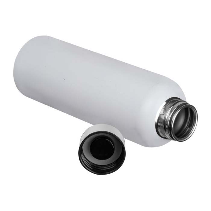 Reklámajándék | Egyedi acél kulacs,700ml, fehér