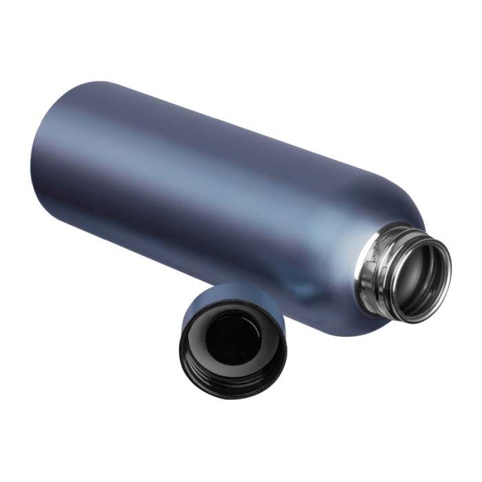 Reklámajándék | Egyedi acél kulacs,700ml, sötétkék