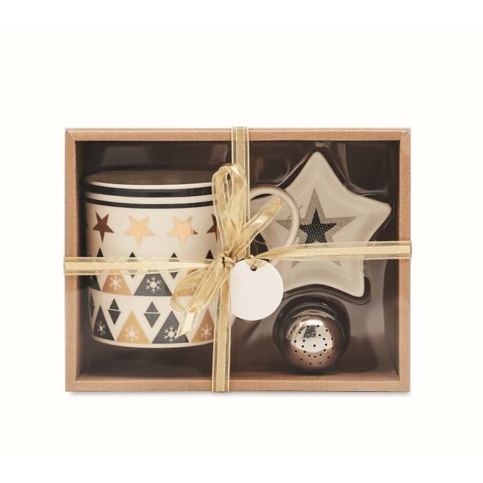 Reklámajándék | Unique Bögre, mini tányér és teatojás, színes