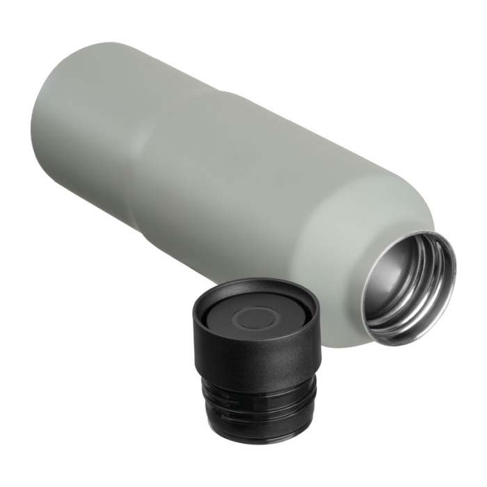 Reklámajándék | vákuumos rozsdamentes acél ivópalack, 600ml, szürke