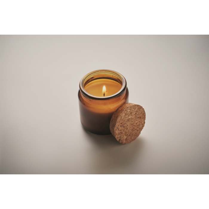 Reklámajándék | Valo Növényi viaszgyertya 70 g, barna