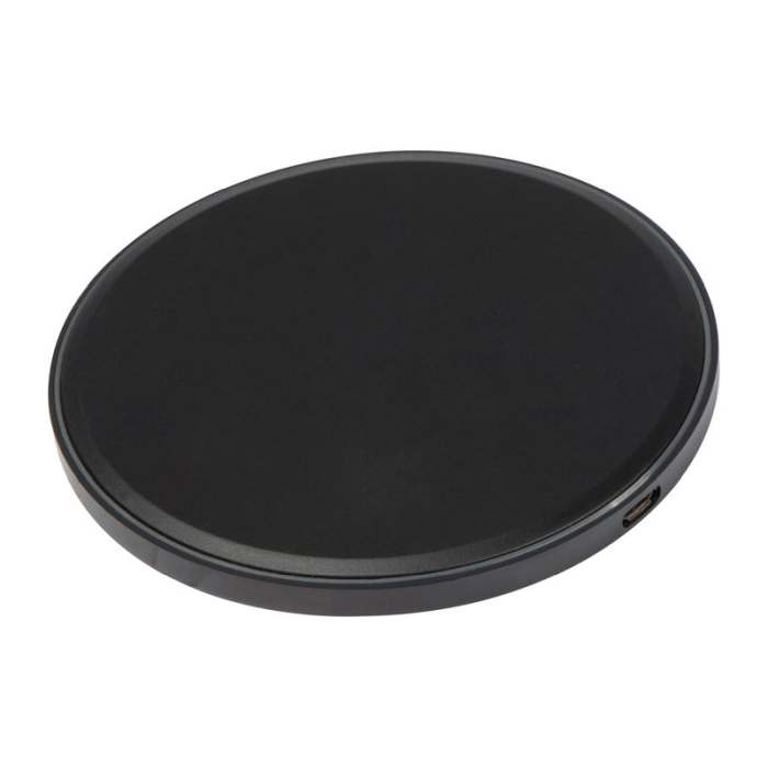 Vezeték nélküli töltő LED kijelzővel, fekete | Reklámajándék, reklámtárgy, céges ajándék, egyedi reklámajándék Reklámajándék | Vezeték nélküli töltő LED kijelzővel, fekete