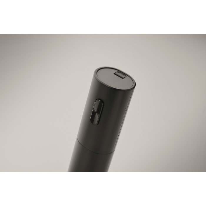 Reklámajándék | Vino Elektromos dugóhúzó, fekete