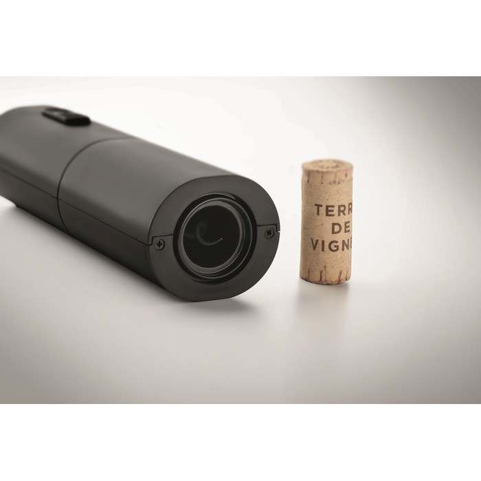 Reklámajándék | Vino Elektromos dugóhúzó, fekete