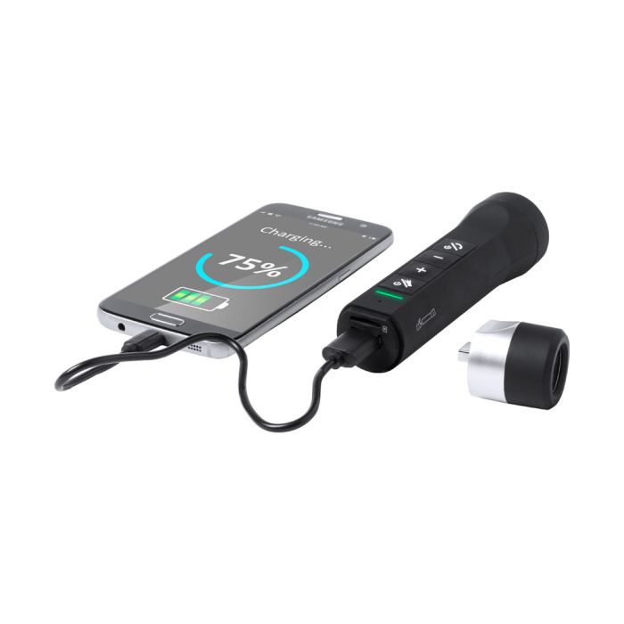 Viseron bluetooth hangszóró és power bank, fekete