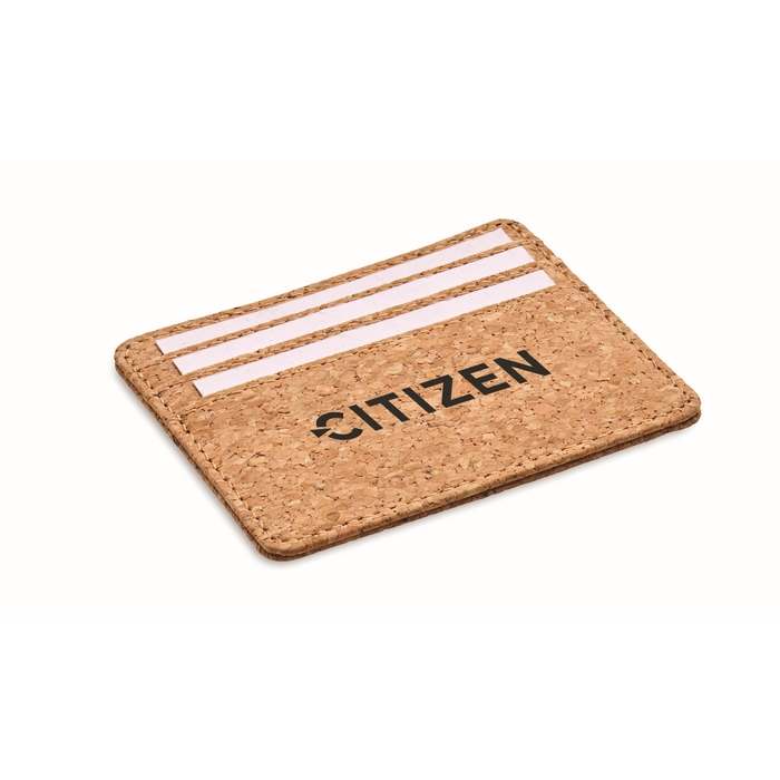 Reklámajándék | Wallk RFID parafa kártyatartó, bézs