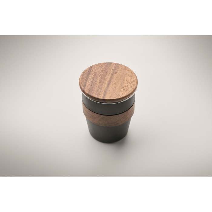 Reklámajándék | Walnut Szimplafalú pohár 350 ml, fekete